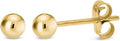 Women's 14K Gold Filled Ball Stud Earrings - Polished Round Domes from 3mm to 9mm for Sensitive Ears - 3Mm,4Mm,5Mm,6Mm,7