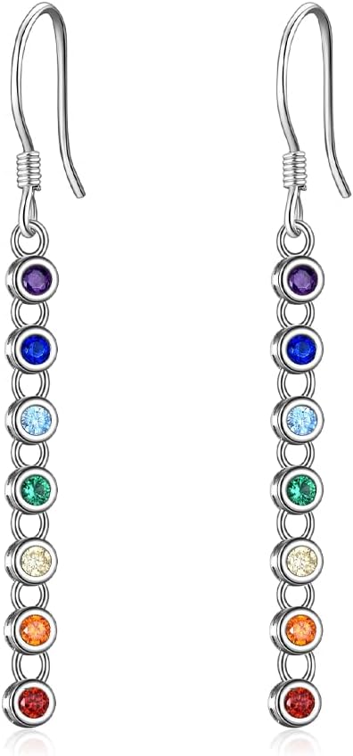 Women's Sterling Silver Lotus Flower Drop Earrings - Openwork Petals, Nine Motif Styles, Lightweight Dangles for Yoga Gi