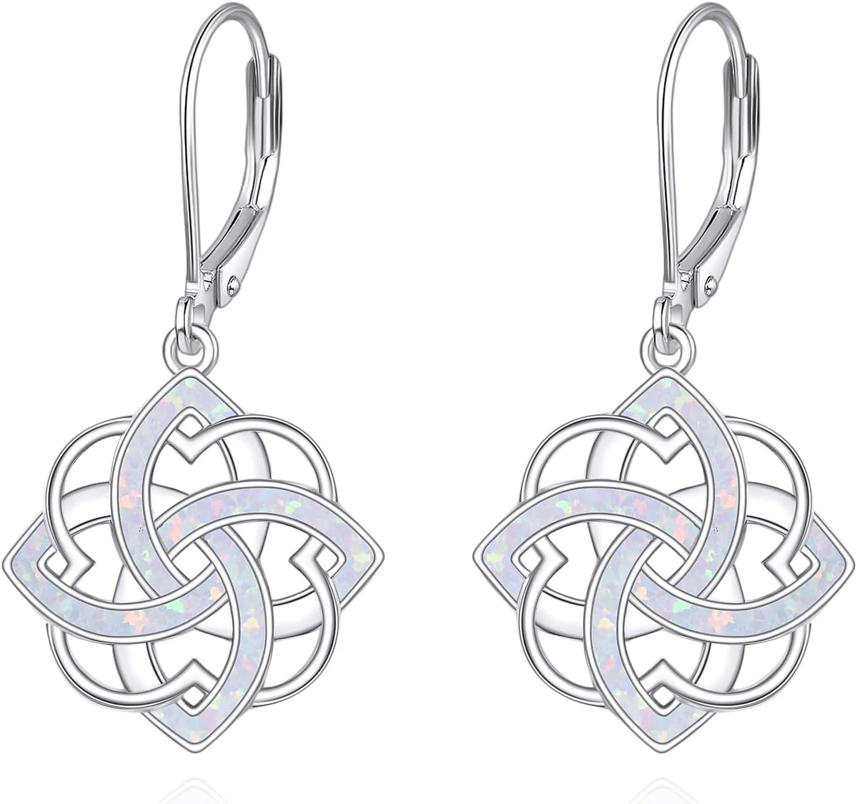 Women's Sterling Silver Lotus Flower Drop Earrings - Openwork Petals, Nine Motif Styles, Lightweight Dangles for Yoga Gi