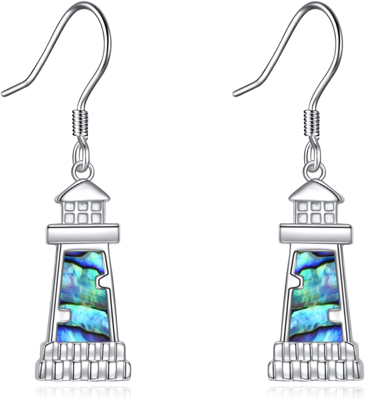 Women's Sterling Silver Lotus Flower Drop Earrings - Openwork Petals, Nine Motif Styles, Lightweight Dangles for Yoga Gi